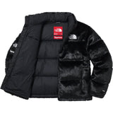 Supreme x The North Face Faux Fur Nuptse Jacket in Black