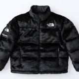 Supreme x The North Face Faux Fur Nuptse Jacket in Black