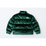 Supreme x The North Face Faux Fur Nuptse Jacket in Green